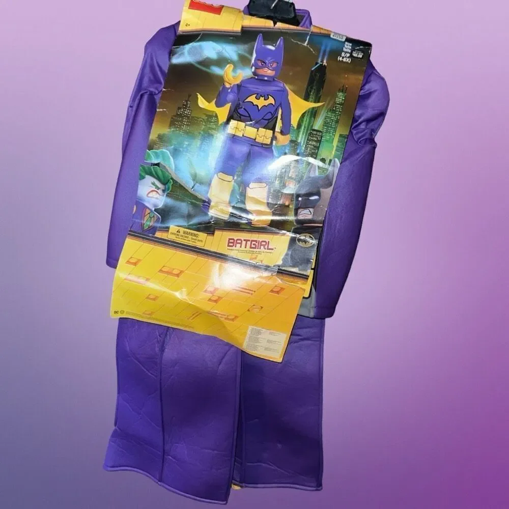 NIP Batgirl Lego Movie Prestige Child Costume Size Small 4-6